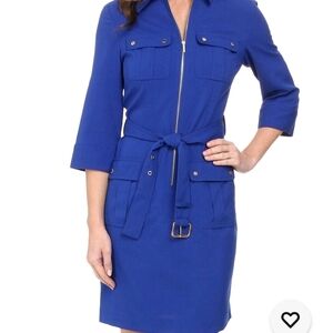 Michael Kors Royal Blue Dress with Black Accent